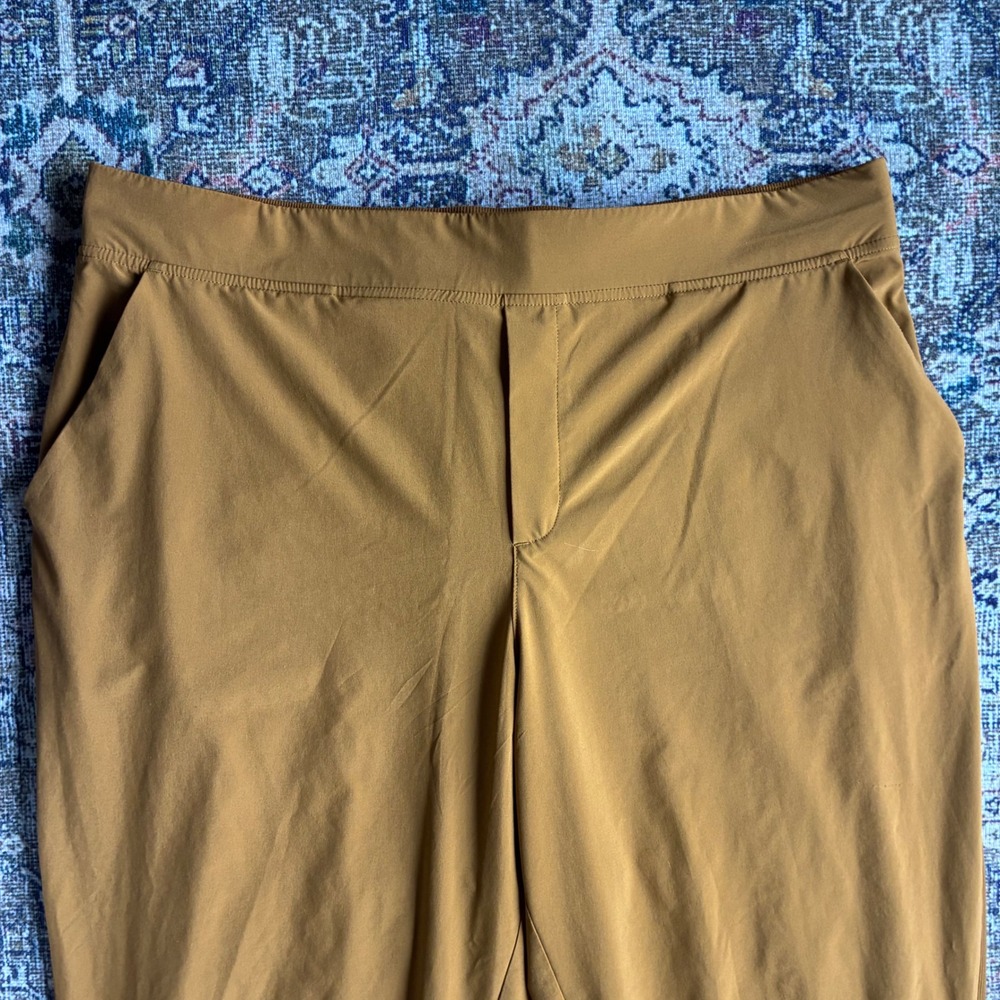 Athleta Brooklyn Ankle Pant 20 Mustard Yellow Ochre Tapered‎ 288086 Womens - Picture 3 of 10